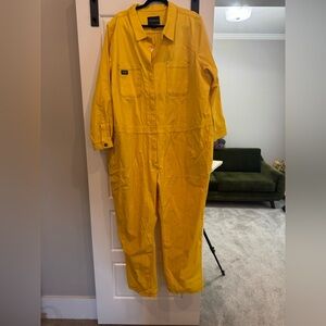 Wildfang Bright Yellow Utility Jumpsuit